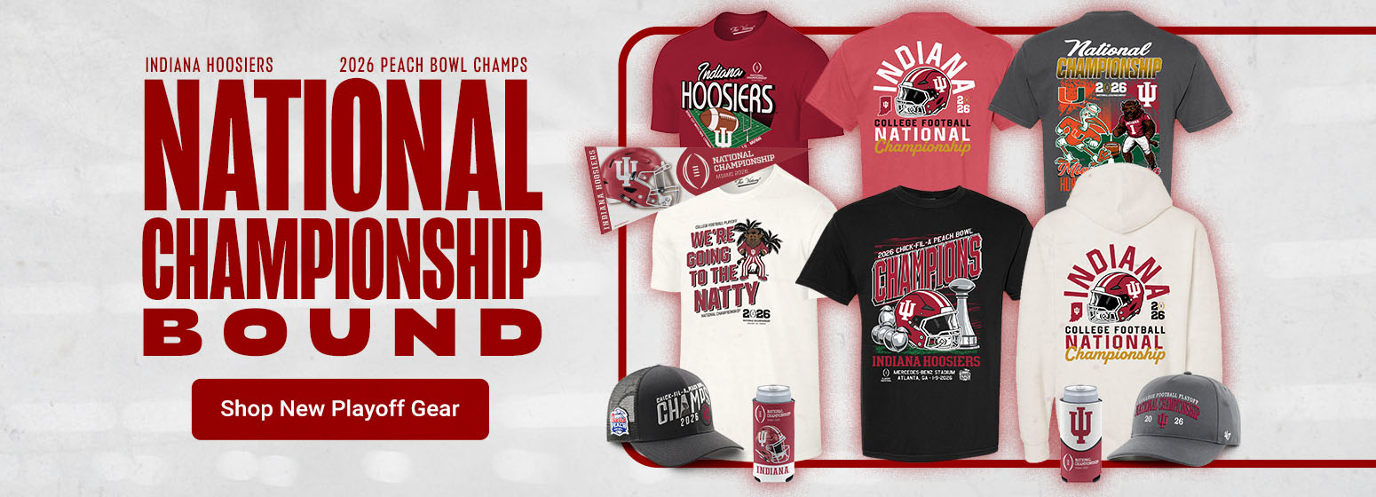 2026 Peach Bowl Champs | National Championship Bound | Indiana Hoosiers New Playoff Gear