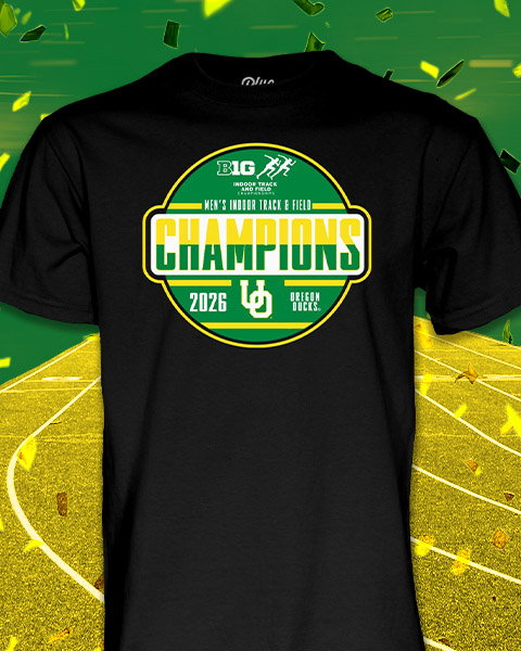 Oregon Ducks Men's Indoor Track & Field Big 10 Champions