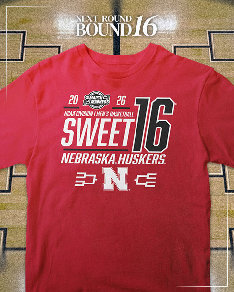Nebraska Cornhuskers NCAA Mens Basketball Sweet 16 2026