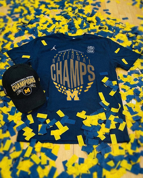 Shop Michigan Wolverines Men's Basketball National Champions